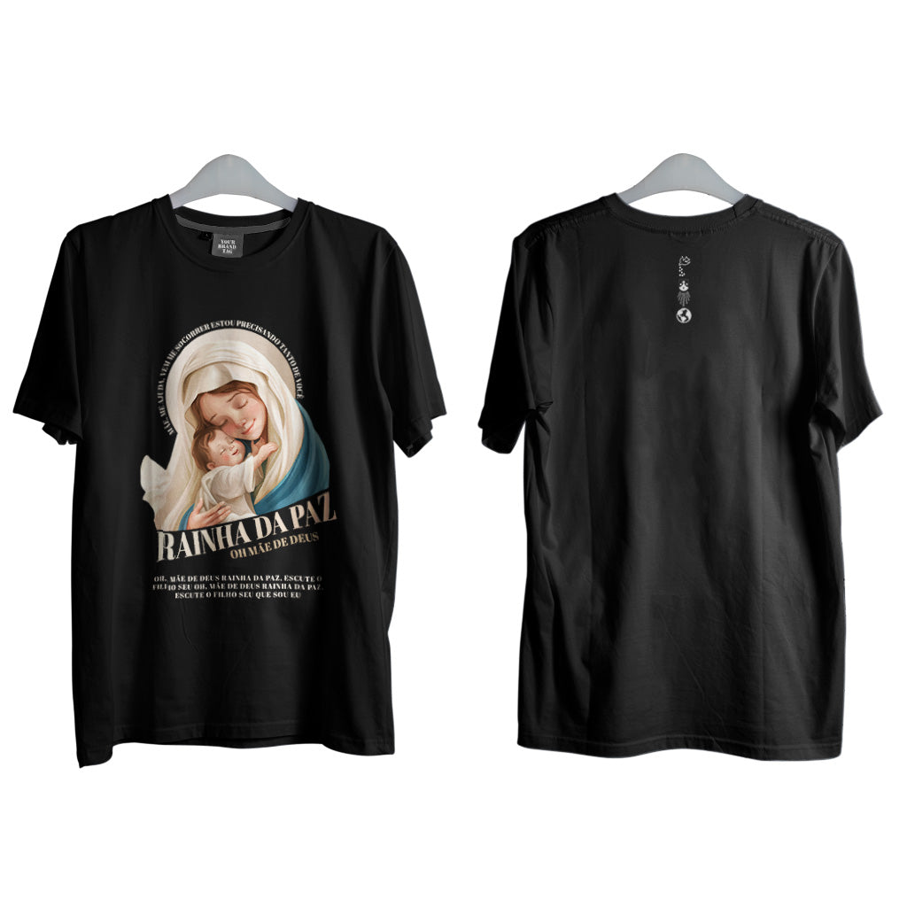 Camiseta Rainha da Paz (Preto)